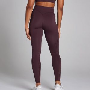 Contrast Texture Leggings - Black