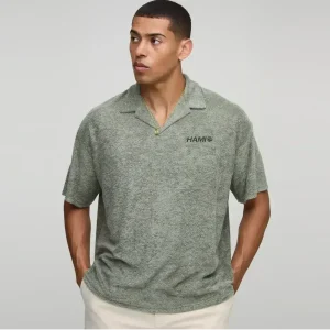 Regular Fit Stripe Long Sleeve Rugby Polo