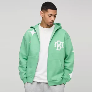 Oversized Ghost Band License Printed Hoodie