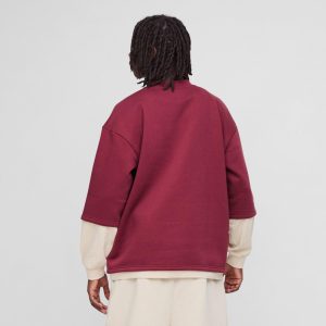 Oversized Man Colour Block Sweatshirt