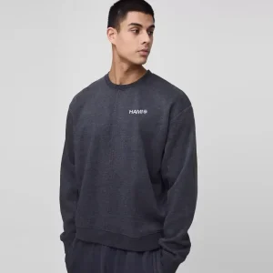 Oversized Boxy Seam Wash Sweatshirt