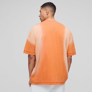 Plus Regular Fit Acid Wash Star Wars T-shirt