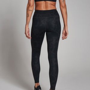 Abstract Leggings - Marine Blue