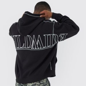 Oversized Boxy Acid Wash Hoodie