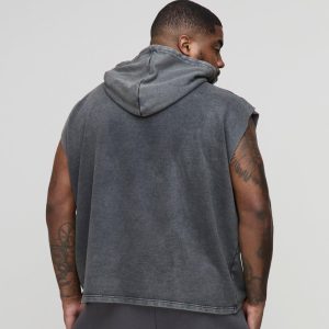 Oversized Star Applique BM Zip Through Hoodie