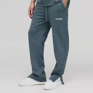 Relaxed Flared Carpenter Paint Splatter Trousers