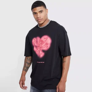 Oversized Washed Worldwide Floral Graphic T-shirt