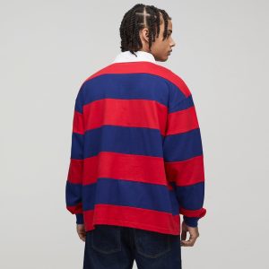 Slim Panelled Zip Neck Interlock Polo
